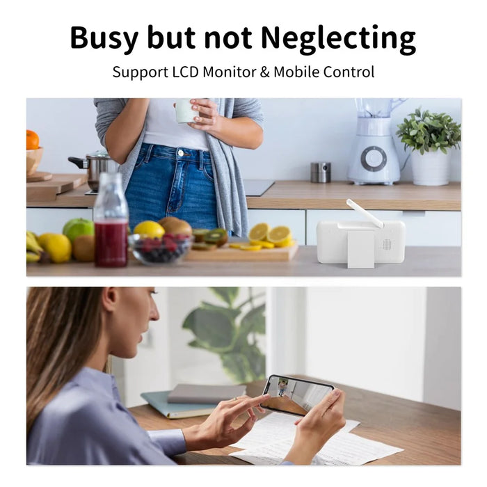 BABY5 5 inch Display Baby Monitor Two-Way Voice Camera APP Remote Monitoring Watcher - Grey / US Plug - 5