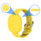 Waterproof Silicone Case for Samsung Galaxy SmartTag Tracker Full Cover for Kids Bluetooth-compatible Finder Wristband Case - Yellow - 2