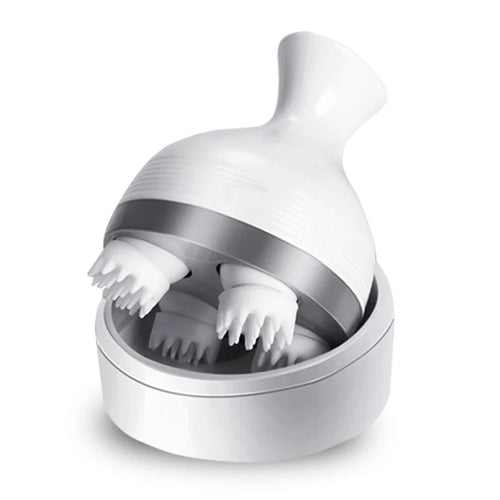 JH-T1 Electric Head Massager for Scalp Body Shoulder Neck Pet Cat Dog Stress Relieve Device, White Claw - 1