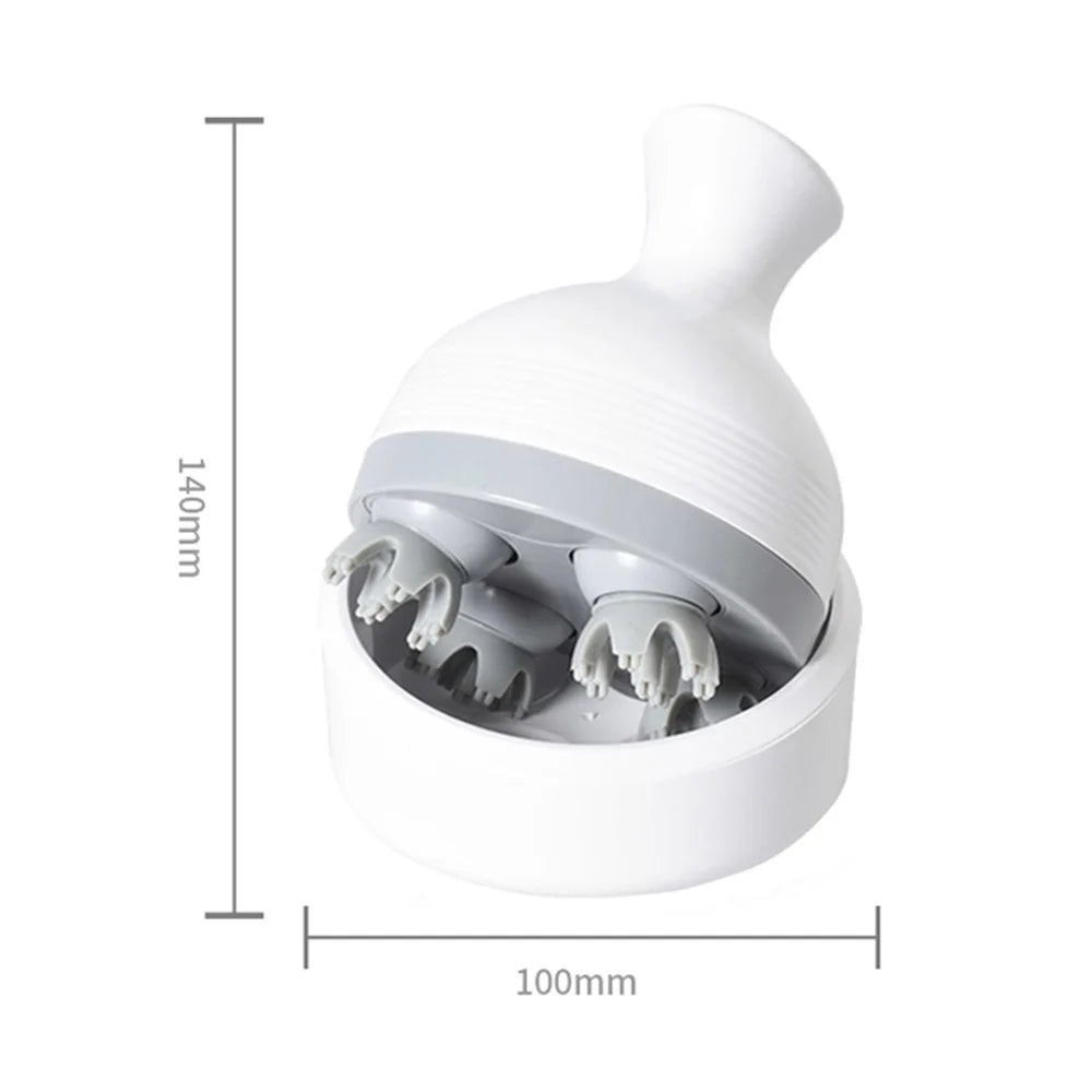 JH-T1 Stress Relieve Electric Head Massager for Scalp Body Shoulder Neck Pet Cat Dog, Upgrade Grey Claw - 6