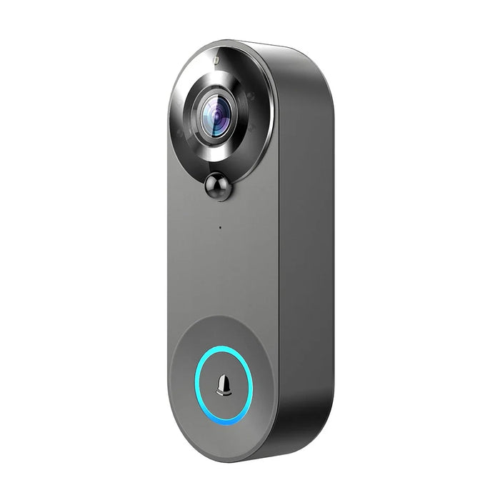 W3 FHD WiFi Video Doorbell 1080P Two Way Audio PIR Motion Detection Tuya App Wireless Door Viewer, Black - 2