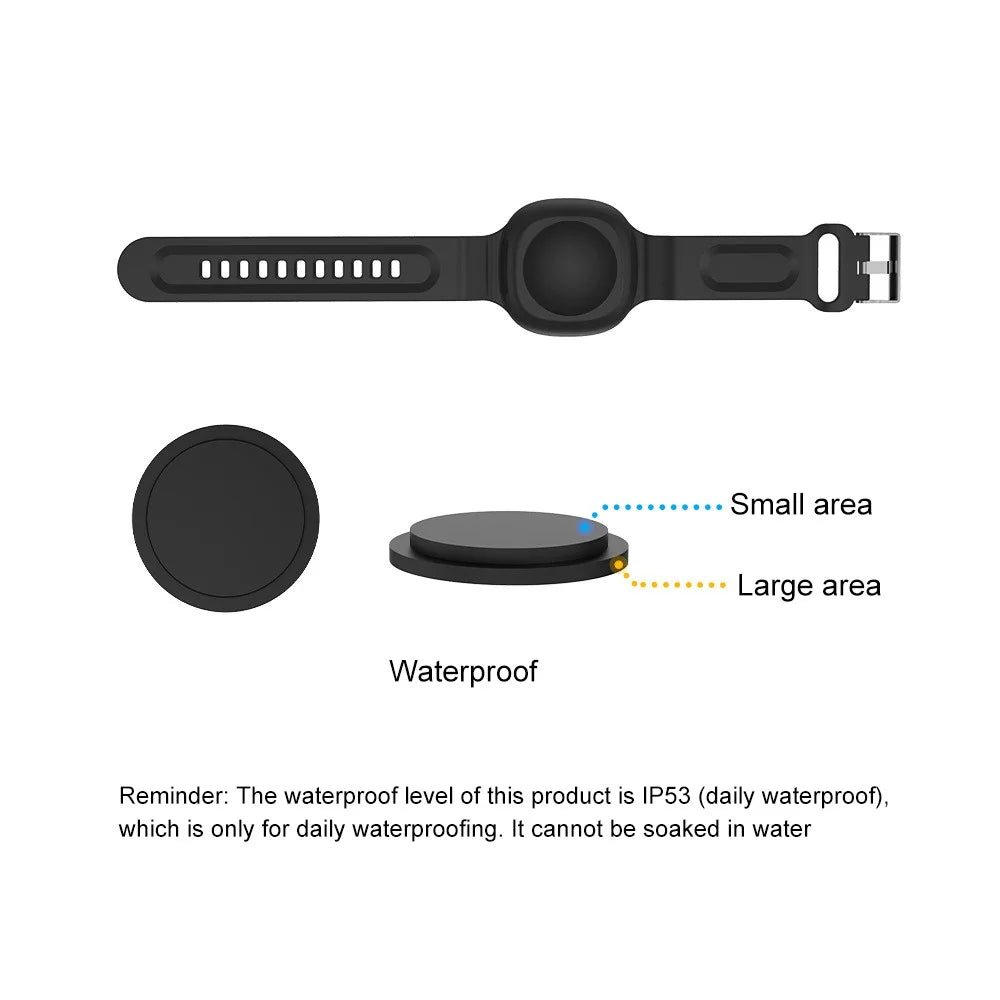 Waterproof Silicone Case for 2022 Tile Mate Bluetooth-compatible Tracker Protector Kids Finder Tracker Wrist Strap Cover - Luminous Green - 6