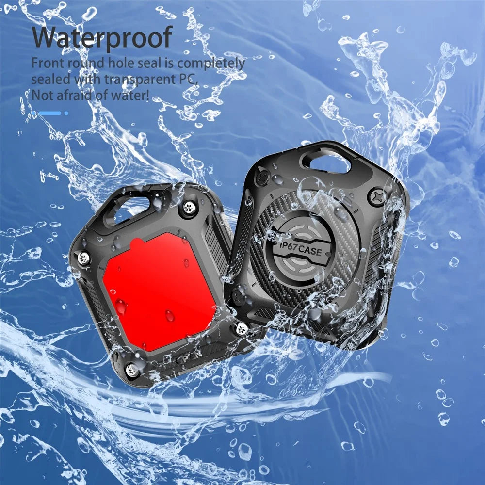 IP67 Waterproof Protective Case for AirTag Bluetooth-compatible Tracker TPU + PC Locator Protective Cover - 5