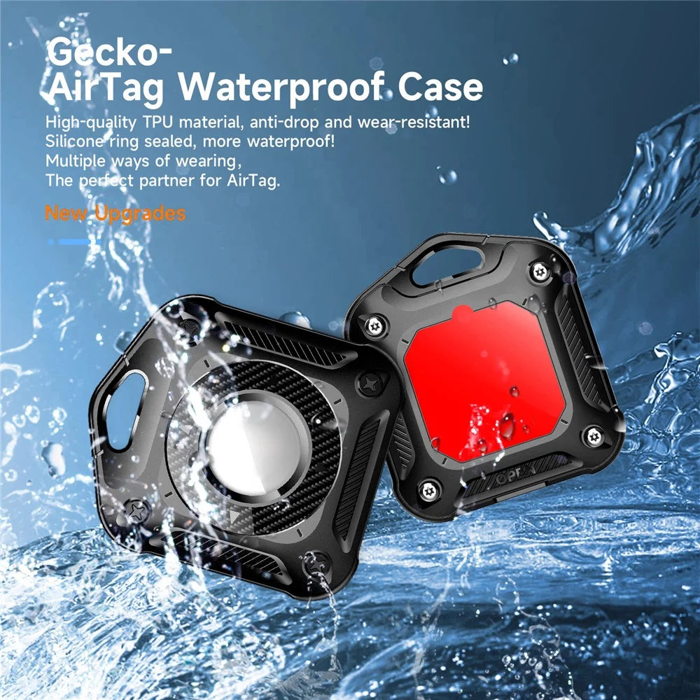 Protective Case for AirTag Bluetooth-compatible Tracker IP67 Waterproof TPU + PC Locator Cover - 5