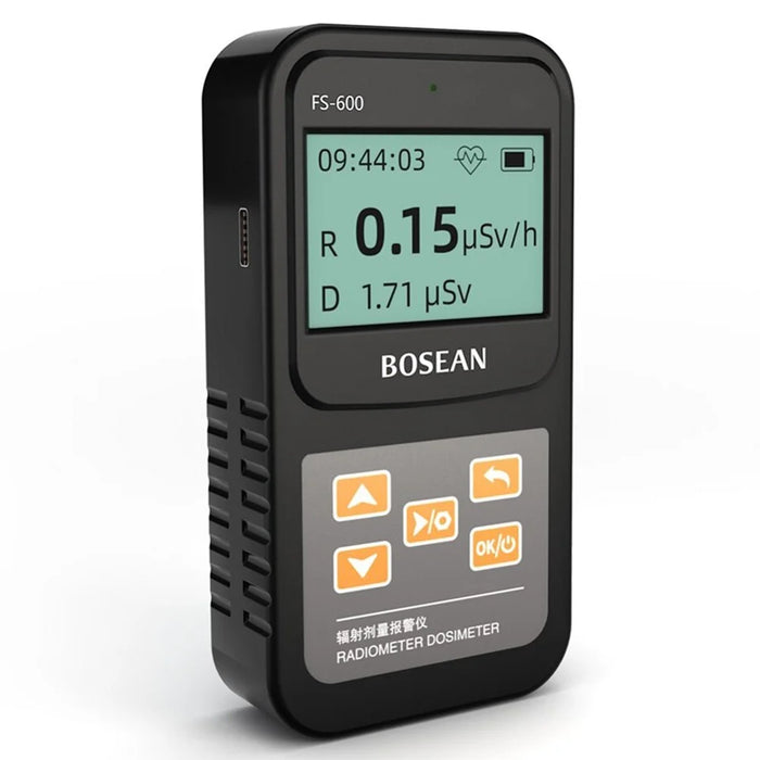 BOSEAN FS-600 Nuclear Radiation Detector Geiger Counter X-ray Beta Gamma Tester GM Counter Dose Rate Real-time Dosimeter - 1