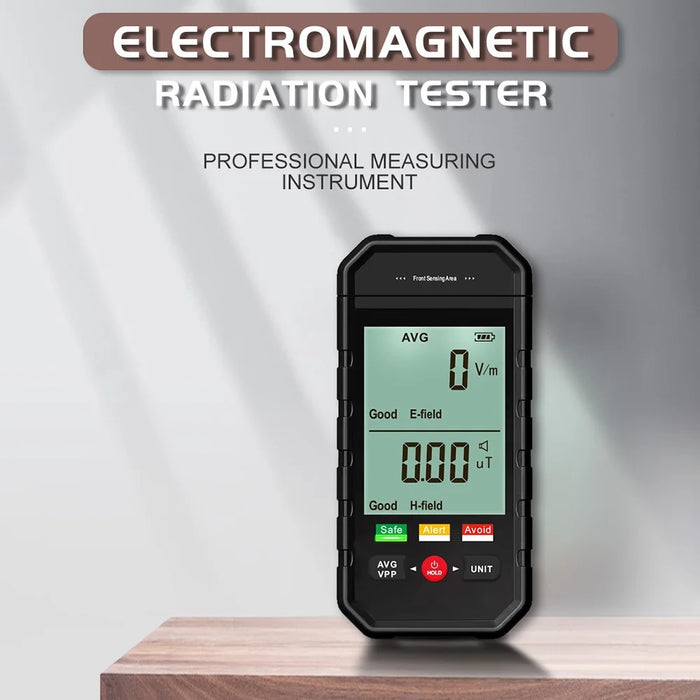 ET925 Electromagnetic Field Radiation Detector Sound Light Alarm Handheld Large Screen EMF Radiation Tester - 3