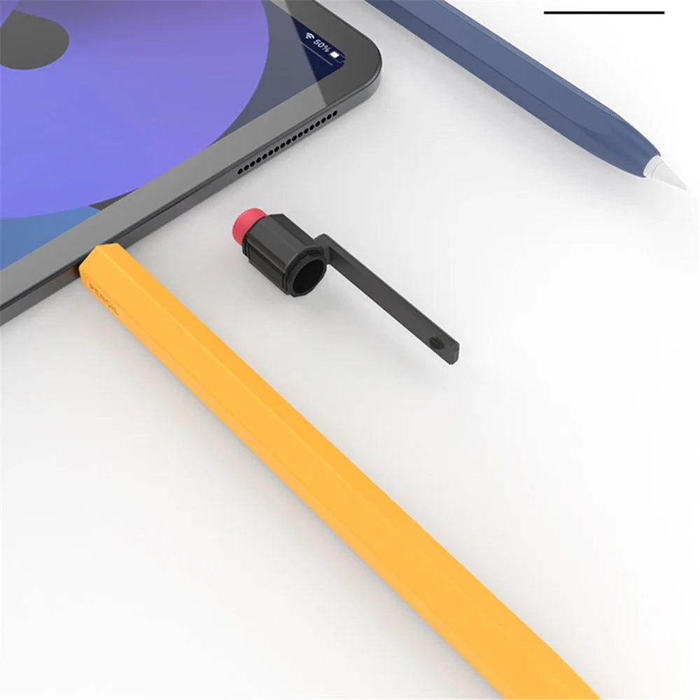 AHASTYLE PT80-1-K For Apple Pencil 2nd Generation Stylus Pen Silicone Cover Anti-drop Protective Sleeve - Midnight Blue - 2