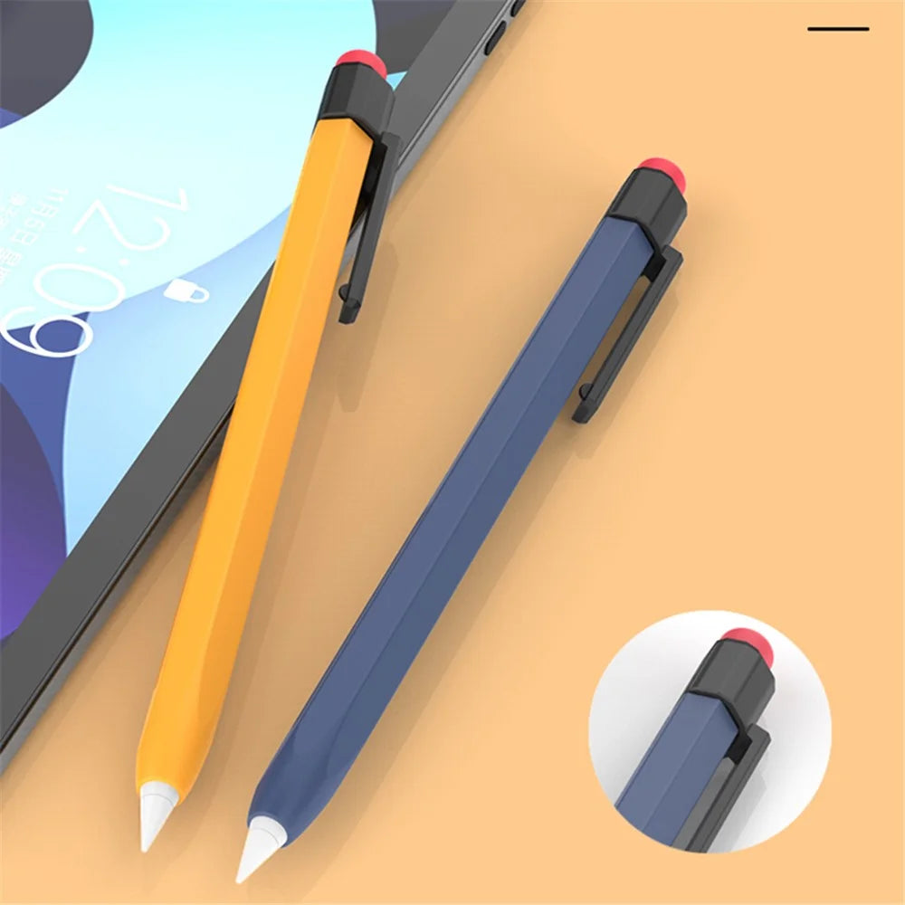AHASTYLE PT80-1-K For Apple Pencil 2nd Generation Stylus Pen Silicone Cover Anti-drop Protective Sleeve - Midnight Blue - 3