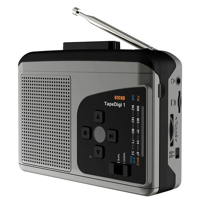 EZCAP 234 Cassette Tape to MP3 Save to TF Card Stereo Converter Cassette Tape Player AM / FM Radio - 1