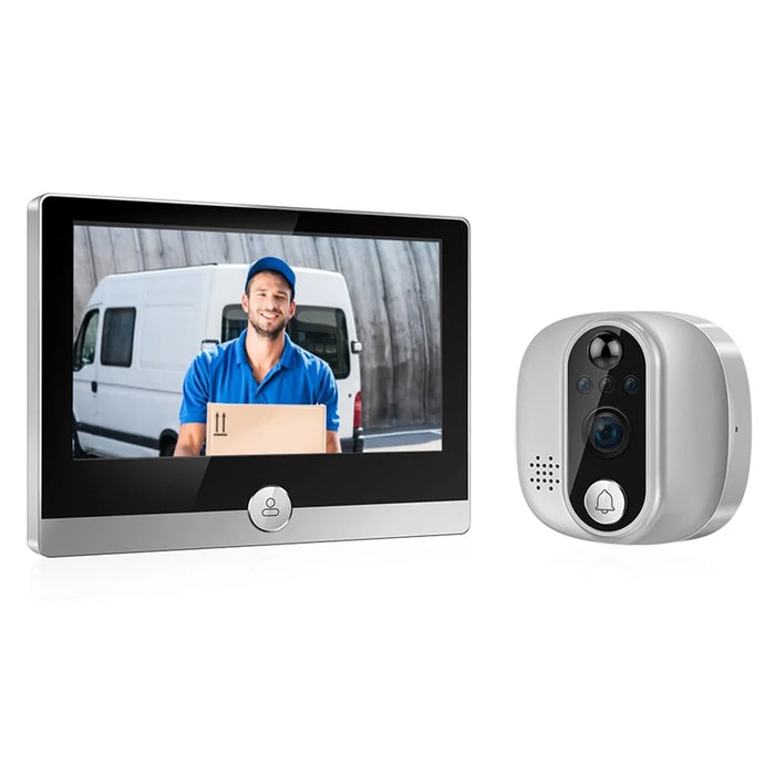 C85 Doorbell Camera 1080P PIR Motion Detection Digital Peephole Door Viewer Two-Way Call - 1
