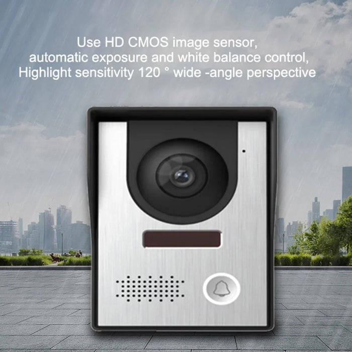 N1 7 Inches Doorbell Camera Video Intercom System for Villa Home Office Apartment - UK Plug - 5