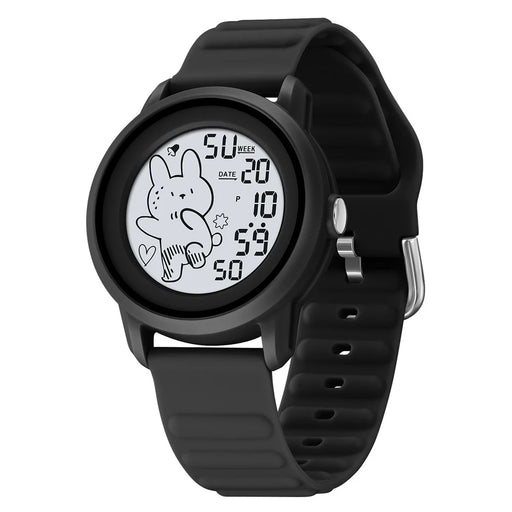 SKMEI 2217 Creative Electric Watch Simple Style Student Sports Electronic Watch - Black - 1