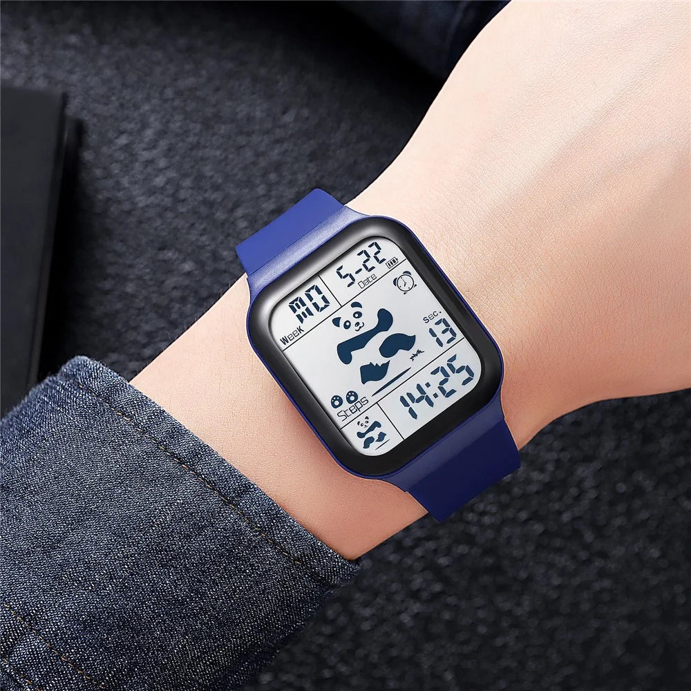 SKMEI 2216 Multi-functional Electric Watch 30m Waterproof Sport Watch for Student - Blue - 2