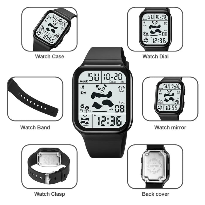 SKMEI 2216 Multi-functional Electric Watch 30m Waterproof Sport Watch for Student - Blue - 5