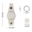 For Apple AirTag Silicone Case Bluetooth-compatible Tracker Cover Litchi Texture Waterproof Key Container with Buckle - Black - 6