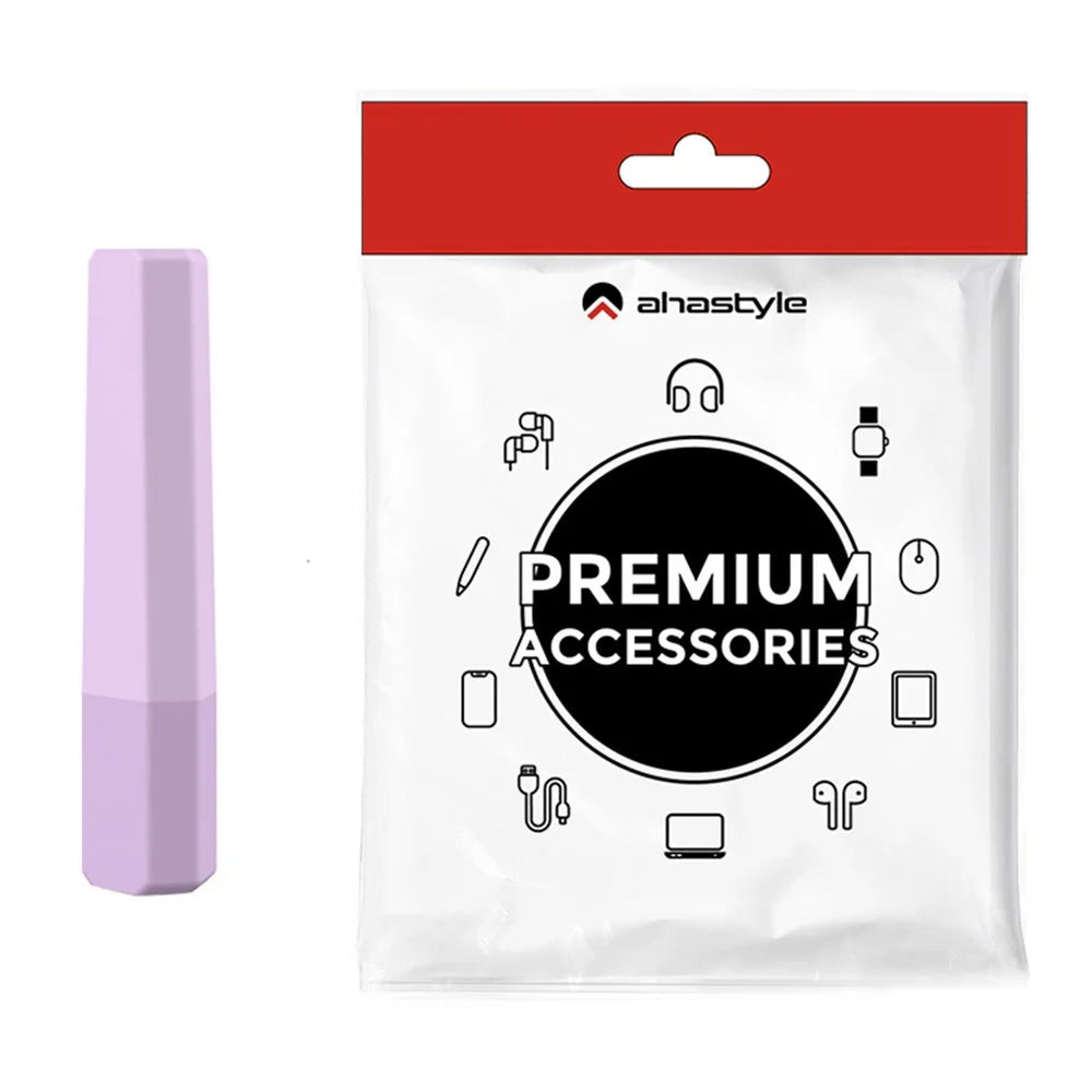 AHASTYLE PT185 For Apple Pencil (2nd Generation) Silicone Sleeve Stylus Pen Case Cover Protective Pencil Grip Holder - Gradient Purple - 1