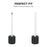 AHASTYLE BD01 For Apple Pencil (2nd Generation) / (1st Generation) Silicone Storage Holder Desktop Stylus Pen Vertical Stand - Black - 2