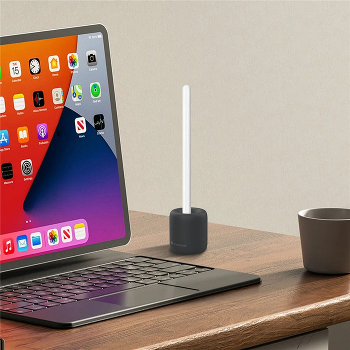 AHASTYLE BD01 For Apple Pencil (2nd Generation) / (1st Generation) Silicone Storage Holder Desktop Stylus Pen Vertical Stand - Black - 5