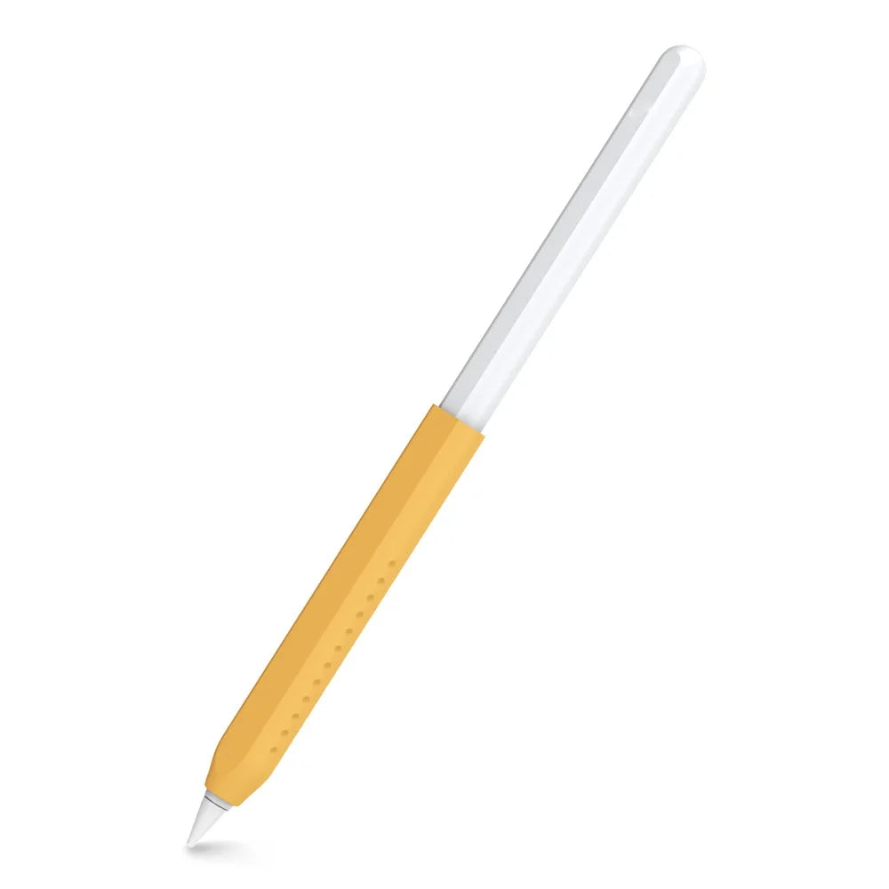 AHASTYLE PT182 For Apple Pencil (1st Generation) / (2nd Generation) Silicone Grip Holder Protective Sleeve Cover - Orange - 1