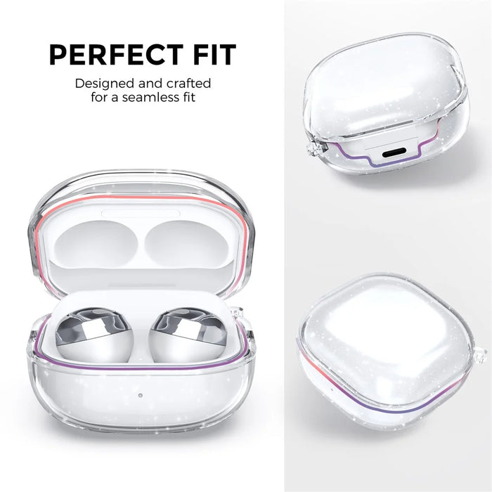AHASTYLE WG89 For Samsung Galaxy Buds Pro / Buds Live / Buds2 / Buds Pro 2 Case TPU Earbud Storage Cover - Glitter - 6