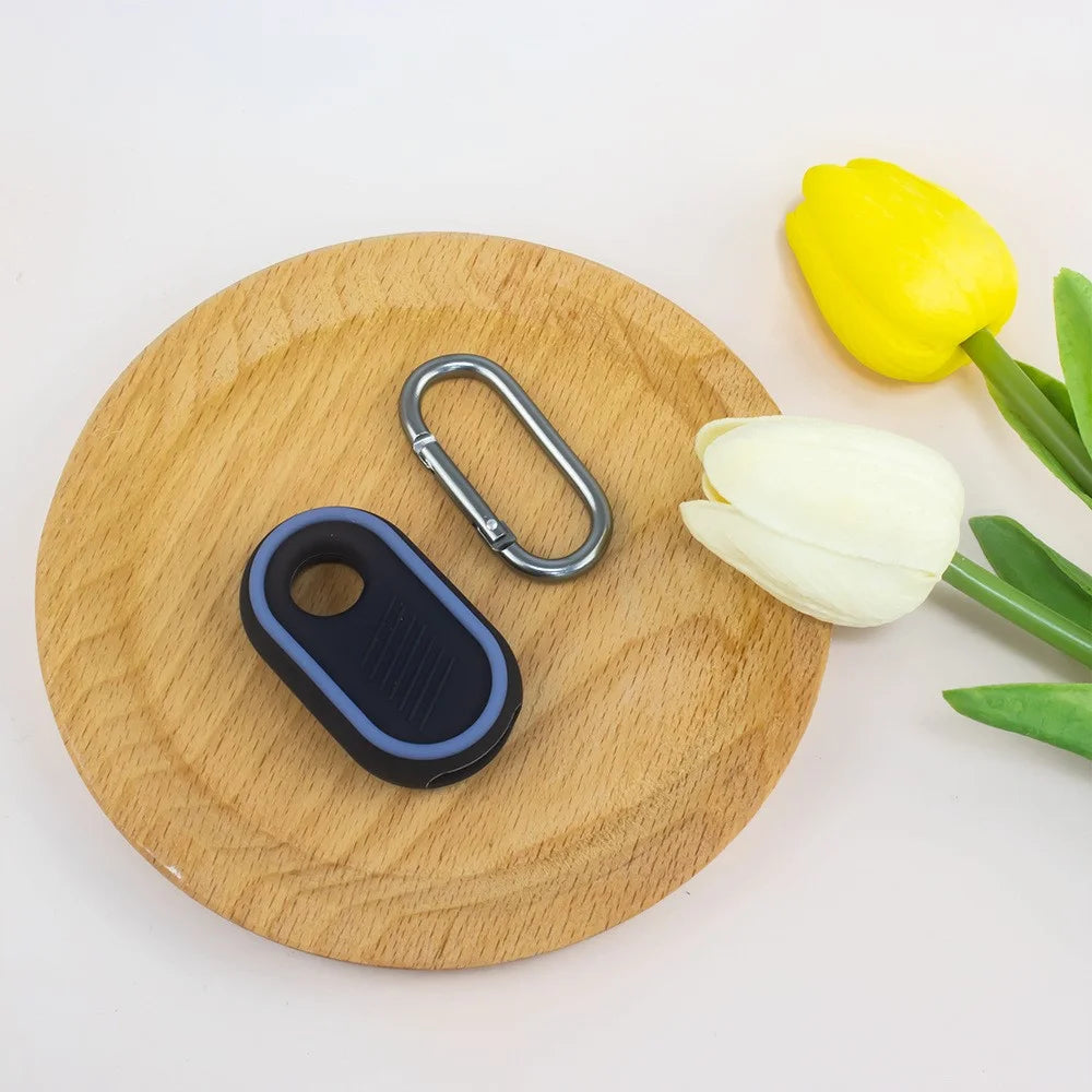Silicone Case for Samsung Galaxy SmartTag 2 Bluetooth-compatible Tracker Protective Cover with Buckle - Luminous Blue - 2