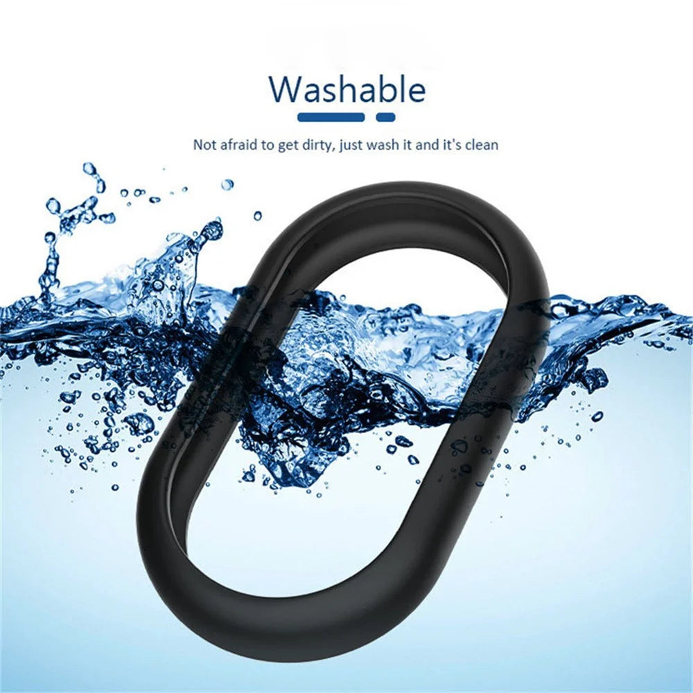 Slim Silicone Case for Samsung Galaxy SmartTag 2 Bluetooth-compatible Tracker Bumper Frame Protector with Buckle - Black - 5