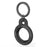 AHASTYLE WG40 For Apple AirTag Bluetooth-compatible Tracker TPU Case Protective Cover with Ring Buckle - Black - 1