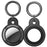 AHASTYLE WG40 For Apple AirTag Bluetooth-compatible Tracker TPU Case Protective Cover with Ring Buckle - Black - 2