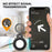 AHASTYLE WG40 For Apple AirTag Bluetooth-compatible Tracker TPU Case Protective Cover with Ring Buckle - Black - 3