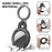 AHASTYLE WG40 For Apple AirTag Bluetooth-compatible Tracker TPU Case Protective Cover with Ring Buckle - Black - 5