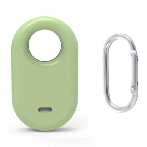 Dustproof Silicone Case for Samsung Galaxy SmartTag2 Bluetooth-compatible Tracker Case Anti-Drop Shockproof Cover - Matcha Green - 1
