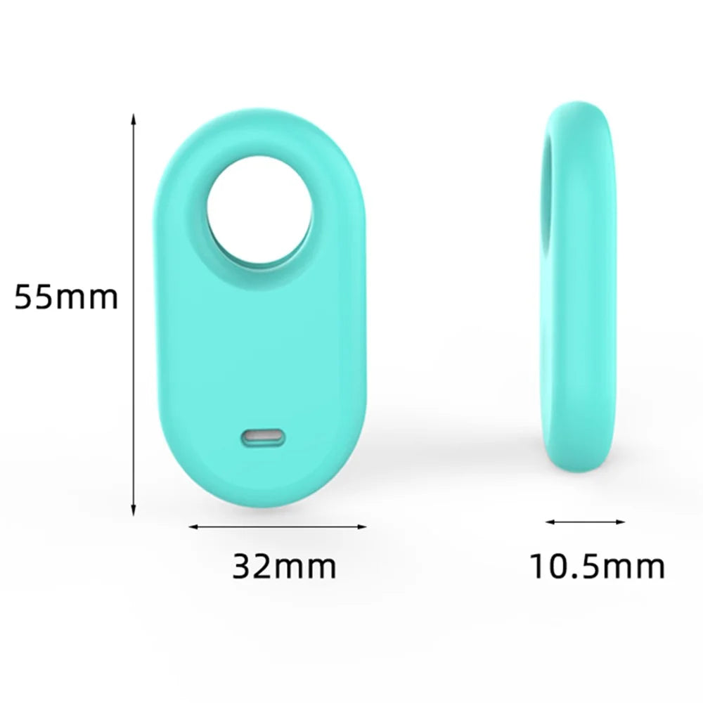 Dustproof Silicone Case for Samsung Galaxy SmartTag2 Bluetooth-compatible Tracker Case Anti-Drop Shockproof Cover - Matcha Green - 5