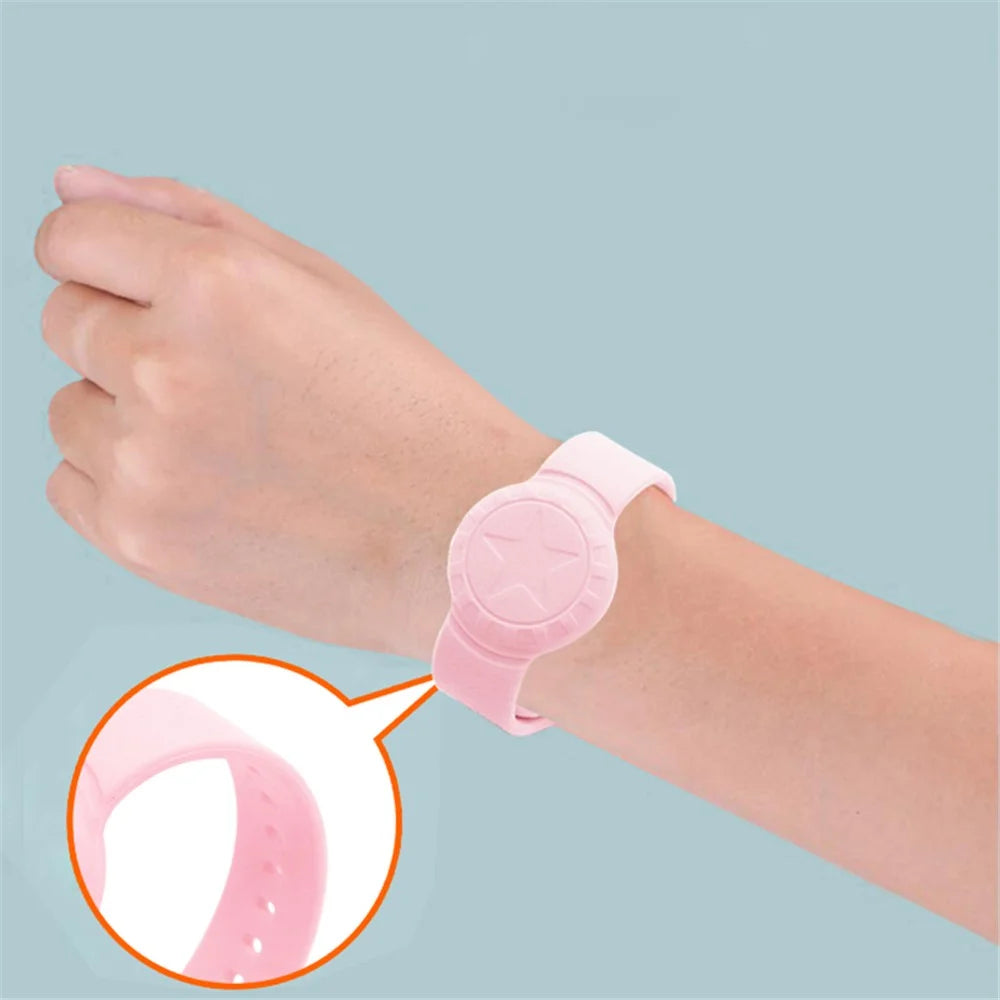 For Apple AirTag Tracker Bracelet Star Pattern Silicone GPS Tracker Holder Waterproof Wristband - Midnight Blue - 5