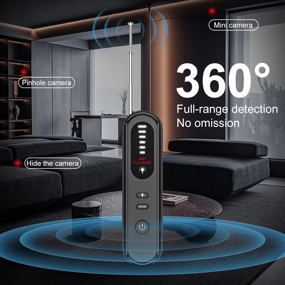 T01 Wireless Signal Scanner Infrared Scanning Tool Hidden Camera Detector for Home Travel Hotel - 5