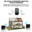 CACAZI FA88 Adjustable Volume Door Bell Kit Type 86 Big Panel Button Wireless Doorbell with 1 Transmitter+1 Receiver - Black / UK Plug - 4