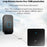 CACAZI FA88 Type 86 Big Panel Button Wireless Doorbell Adjustable Volume Home Door Bell Kit with 1 Transmitter+2 Receivers - Black / UK Plug - 2