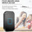 CACAZI FA88 Type 86 Big Panel Button Wireless Doorbell Adjustable Volume Home Door Bell Kit with 1 Transmitter+2 Receivers - Black / UK Plug - 3