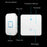 CACAZI FA88 Type 86 Big Panel Button Wireless Doorbell Adjustable Volume Door Bell Kit with 2 Transmitters+1 Receiver - Black / UK Plug - 7