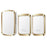CACAZI FA29PRO Home Wireless Doorbell 5 Volume Levels Chime Door Bell Kit with 2 Transmitters+1 Receiver - Gold / EU Plug - 1