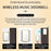 CACAZI FA29PRO Home Wireless Doorbell 5 Volume Levels Chime Door Bell Kit with 2 Transmitters+1 Receiver - Gold / EU Plug - 2