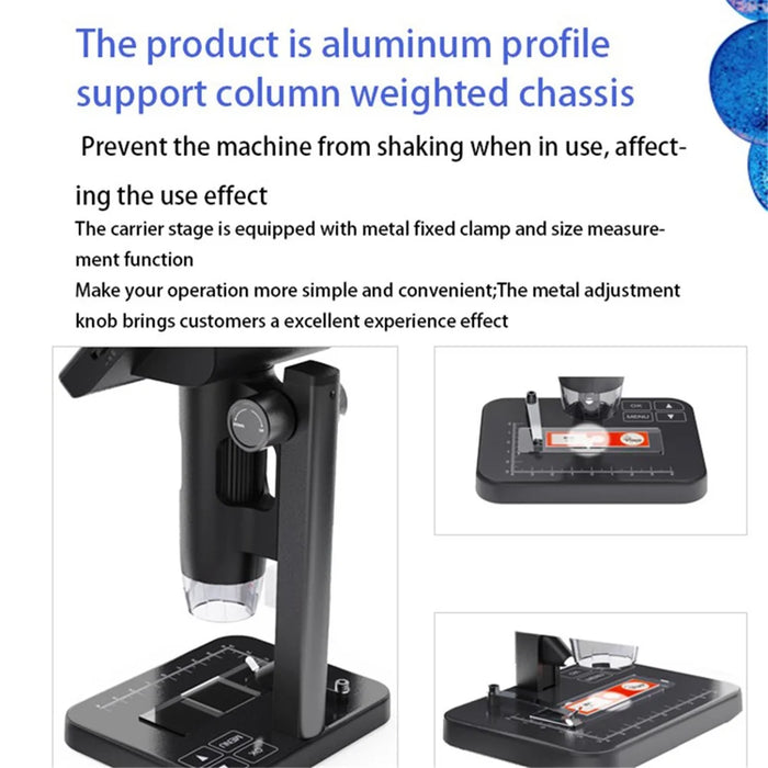 MS03 High Definition Digital Microscope 5-Inch IPS Screen 8000X Magnifying Biological Microscope - 6