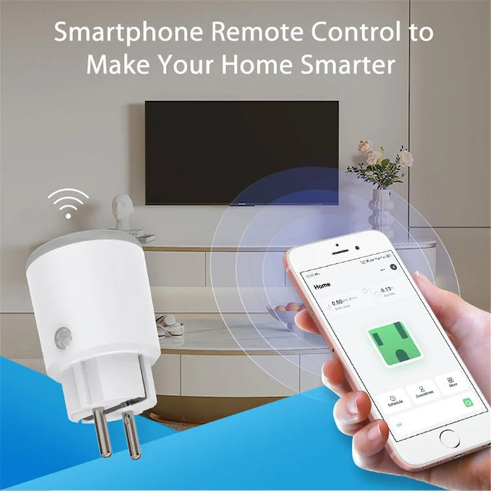 NEO NAS-WR10WM Tuya WiFi Smart Plug with Power Meter 16A Smart Home Power Plug Socket, EU Plug - 4