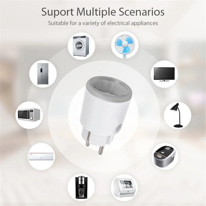 NEO NAS-WR10WM Tuya WiFi Smart Plug with Power Meter 16A Smart Home Power Plug Socket, EU Plug - 6