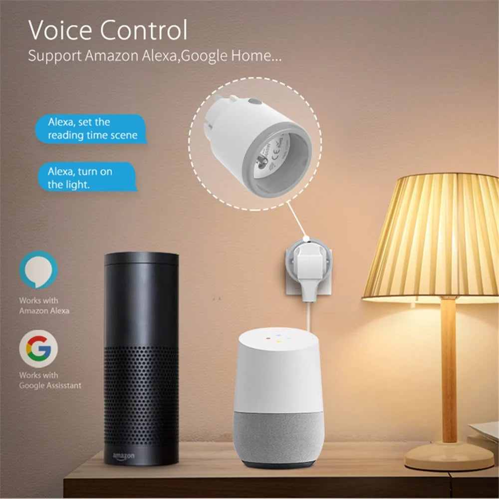 NEO NAS-WR15WM Tuya Matter WiFi Smart Plug 16A Voice Control Smart Power Plug Socket with Power Meter, FR Plug - 6