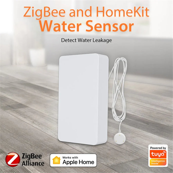 NEO NAS-WS05BH Tuya HomeKit and ZigBee Water Flood Sensor Smart Dual Mode Water Detector Flood Alarm (Without Battery) - 2