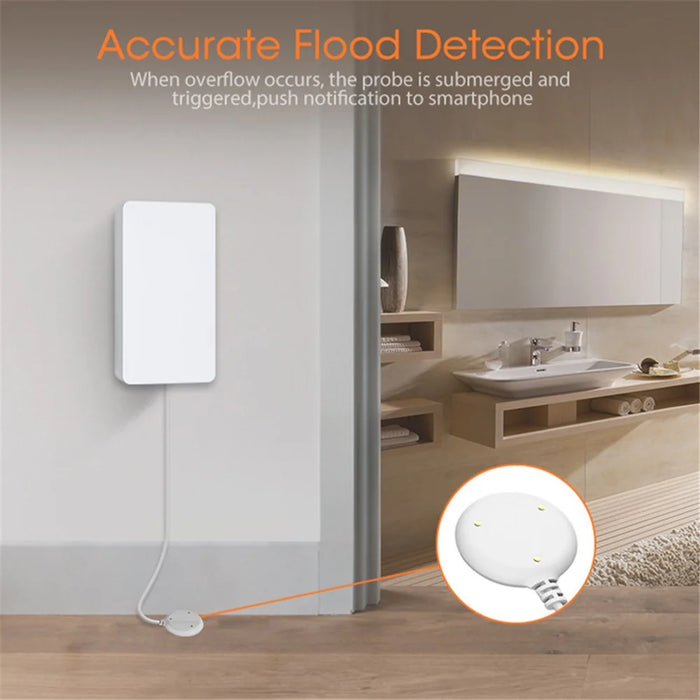 NEO NAS-WS05BH Tuya HomeKit and ZigBee Water Flood Sensor Smart Dual Mode Water Detector Flood Alarm (Without Battery) - 6