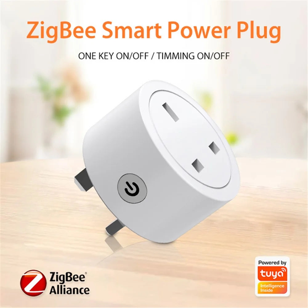 NEO NAS-WR16B Tuya ZigBee 3.0 Smart Socket Plug 16A Smartphone Control Power Plug with Power Meter, UK Plug - 3