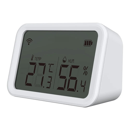 NEO NAS-TH02BH Tuya HomeKit and ZigBee Temperature and Humidity Smart Sensor 2-in-1 Screen Display Home Detector (No Battery) - 1