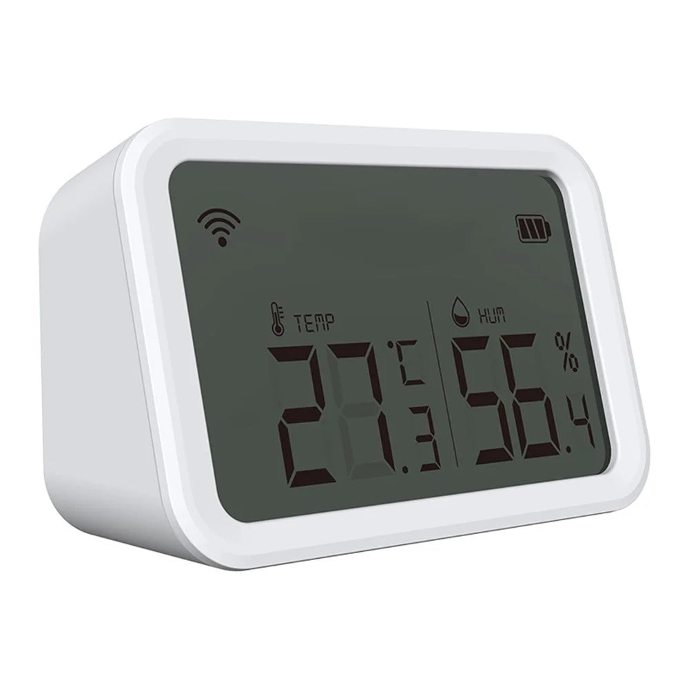 NEO NAS-TH02BH Tuya HomeKit and ZigBee Temperature and Humidity Smart Sensor 2-in-1 Screen Display Home Detector (No Battery) - 2