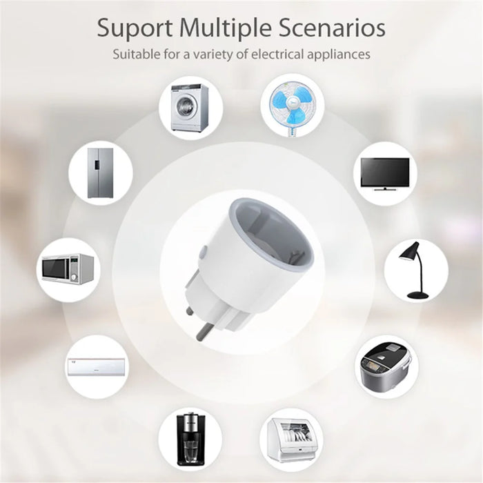 NEO NAS-WR01WM Matter WiFi Plug Remote Control 16A Socket with Power Consumption Display - EU Plug - 5